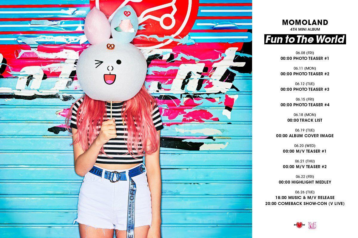 Momoland Logo - MOMOLAND - 4th Mini Album 'Fun to The World' (Release Schedule) : kpop