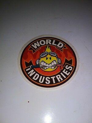 Flameboy Logo - WORLD INDUSTRIES VINTAGE The Bloody Boxing Flame Boy Logo Skateboard