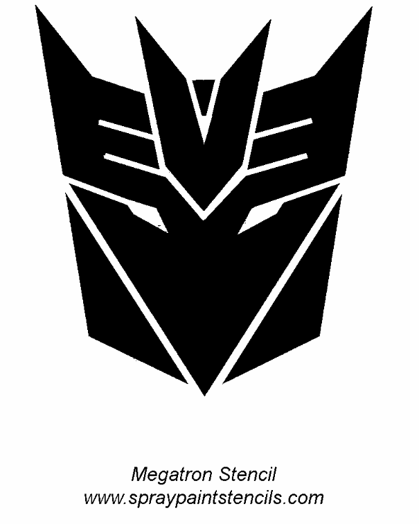 Megatron Logo - Transformers Stencils Photo Megatron Image.gif