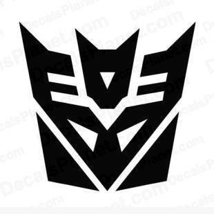 Megatron Logo - Transformers decepticon logo decal, vinyl decal sticker, wall decal