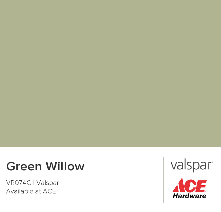 Greenwillow Logo - Valspar Paint - Color Chip - Green Willow