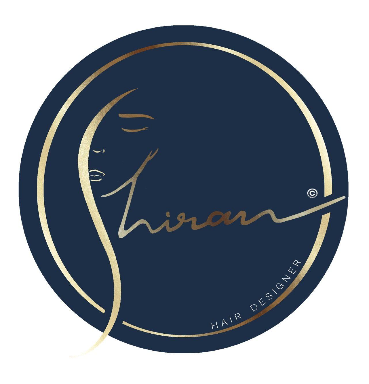Dresser Logo - Hair dresser logo blue and gold. Logos. Logos, Beauty logo, Hair