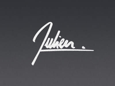 Signature Logo - Personal Logo Signature by Julien Martin | Dribbble | Dribbble