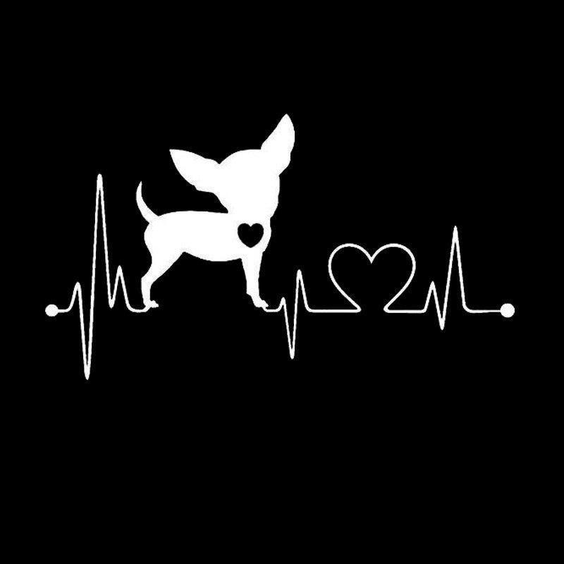 Chihuahua Logo - Chihuahua Heartline Style Decal Stickers