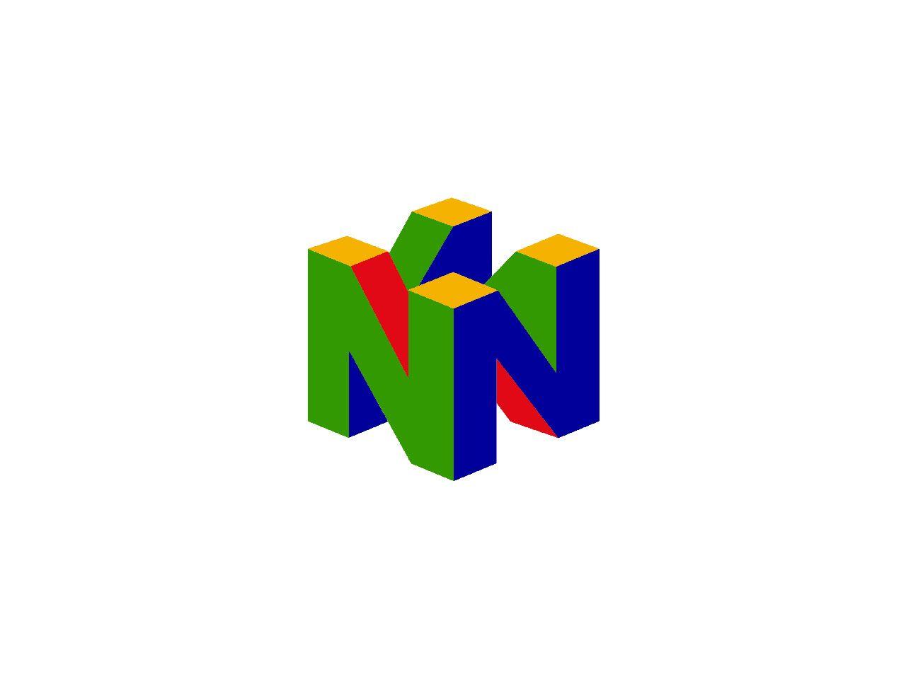 N64 Logo - N64 logo using perspective. G VERL. Logos, Nintendo 64