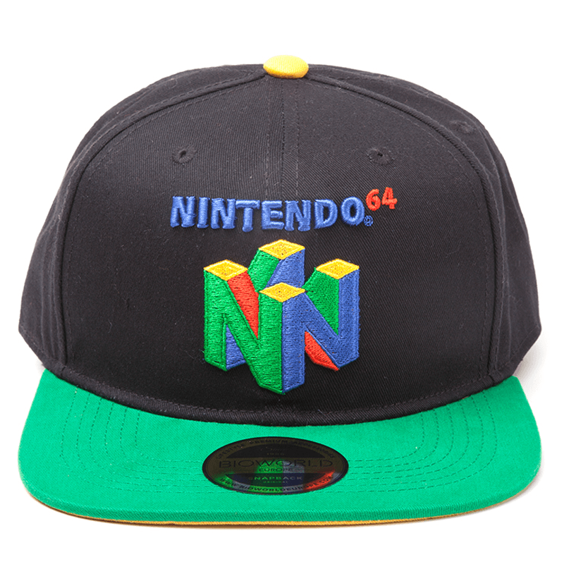 N64 Logo - NINTENDO Original N64 Logo Snapback Cap