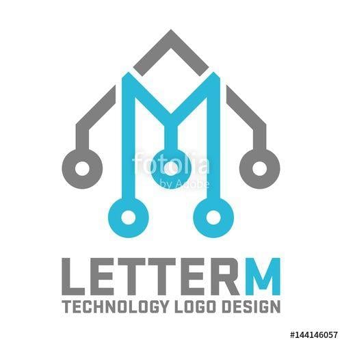 Fotolia.com Logo - Letter M Logo, Digital Logo, Tech Logo, Letter M Technology Logo ...