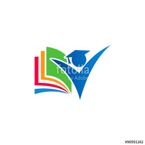 Fotolia.com Logo - education student college book logo