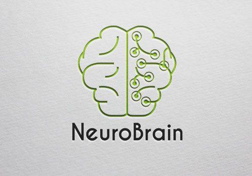 Neuro Logo - Neuro Brain Logo – GRAPHICGO