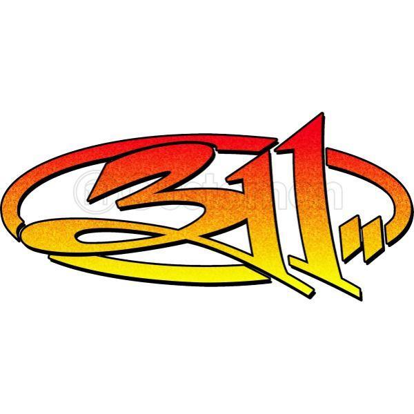 311 Logo - Band Logo Women's Racerback Tank Top