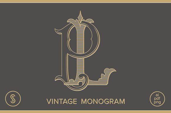 LP Logo - LP Monogram PL Monogram ~ Logo Templates ~ Creative Market