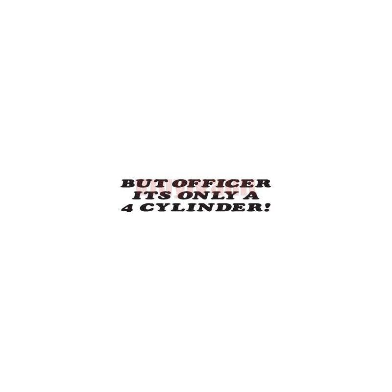 Officer Logo - BUT OFFICER Logo Vinyl Car Decal - Vinyl Vault