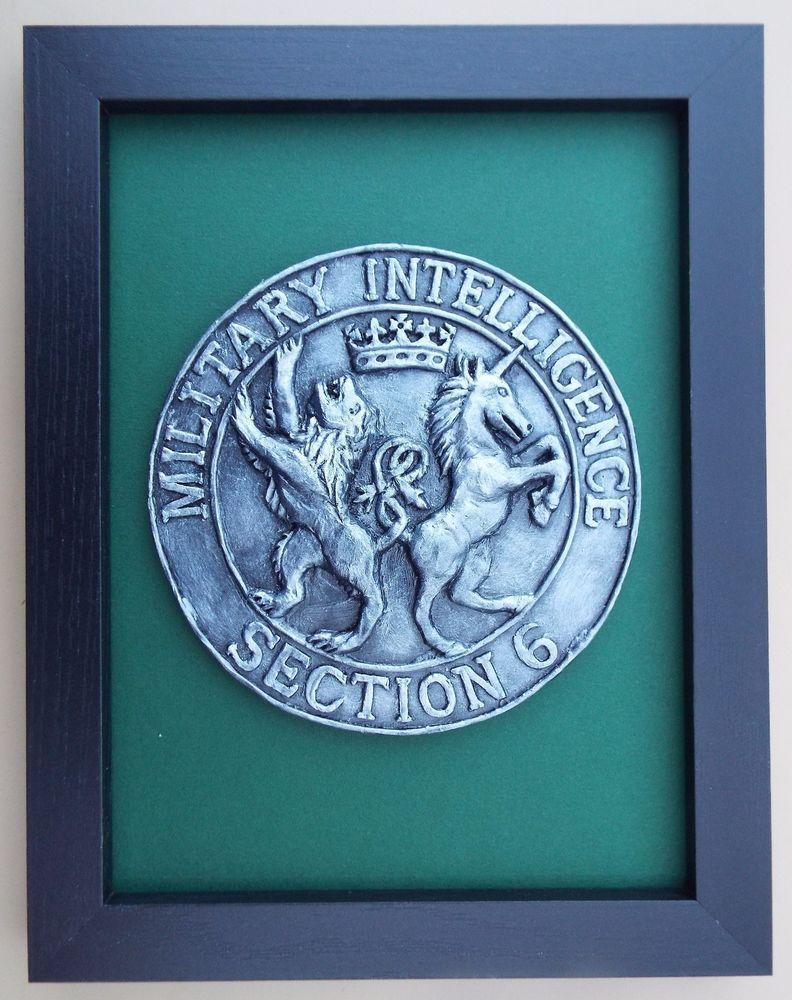 MI6 Logo - Large Scale Framed MILITARY INTELLIGENCE SECTION 6 - MI6 - Badge ...