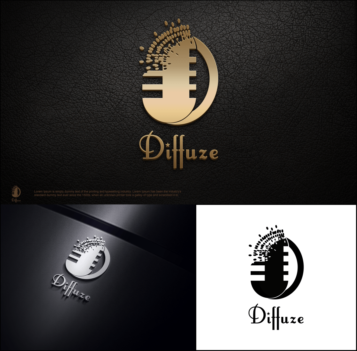 Jae Logo - Masculine, Upmarket, Music Download Logo Design for Diffuze
