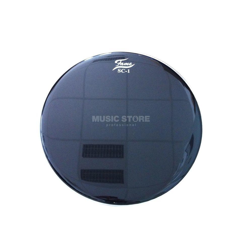 Sc1 Logo - Fame Bass Drum Head SC1 Ebony, Sound Control, W Logo