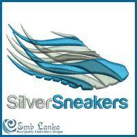 SilverSneakers Logo - Silver Sneakers Logo Embroidery Design | Emblanka.com