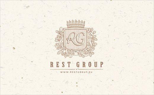 Beige Logo - Rest-Group-catering-food-logo-design-branding-stationery-identity ...
