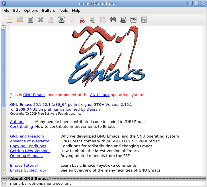 XEmacs Logo - A guided tour of Emacs