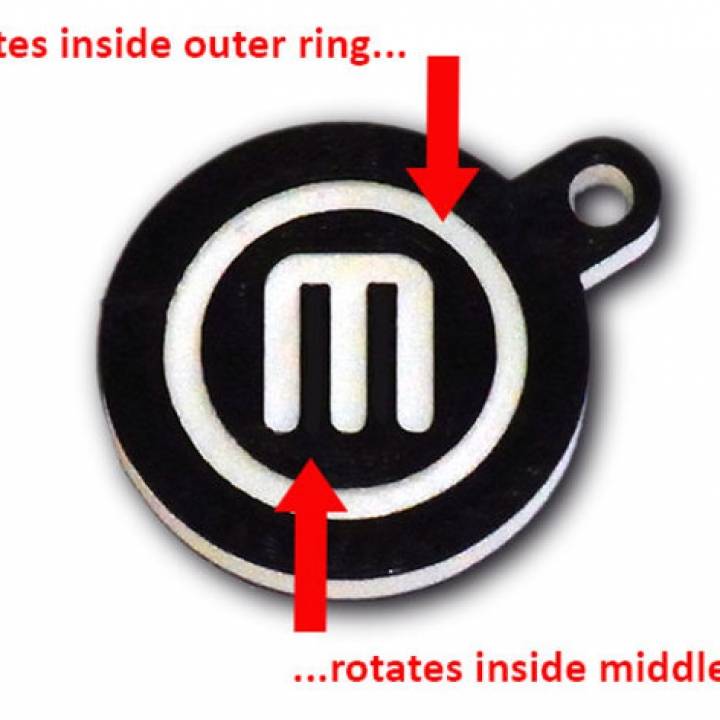 MakerBot Logo - Descargar Rotating Key Chain / Fob... with spinning MakerBot Logo ...