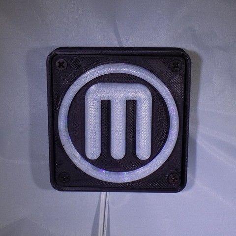 MakerBot Logo - Free STL Files Makerbot M Logo LED Nightlight Lamp ・ Cults