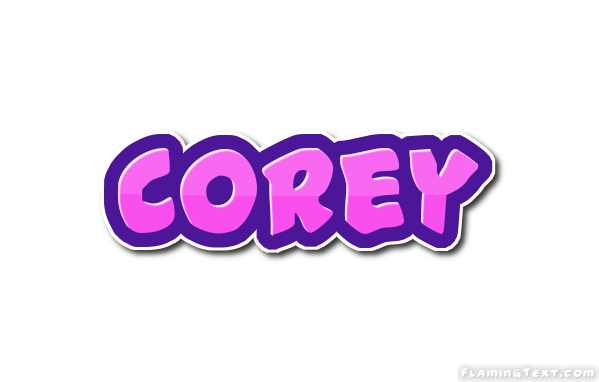 Corey Logo - Corey Logo. Free Name Design Tool from Flaming Text