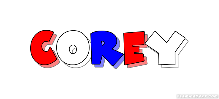 Corey Logo - United States of America Logo. Free Logo Design Tool from Flaming Text