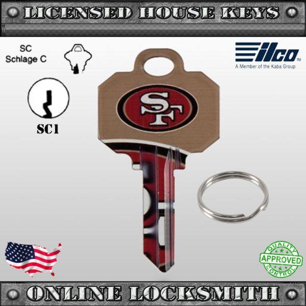 Sc1 Logo - SC1 – Uncut Officially NFL Licensed Key San Francisco 49ers – Online ...