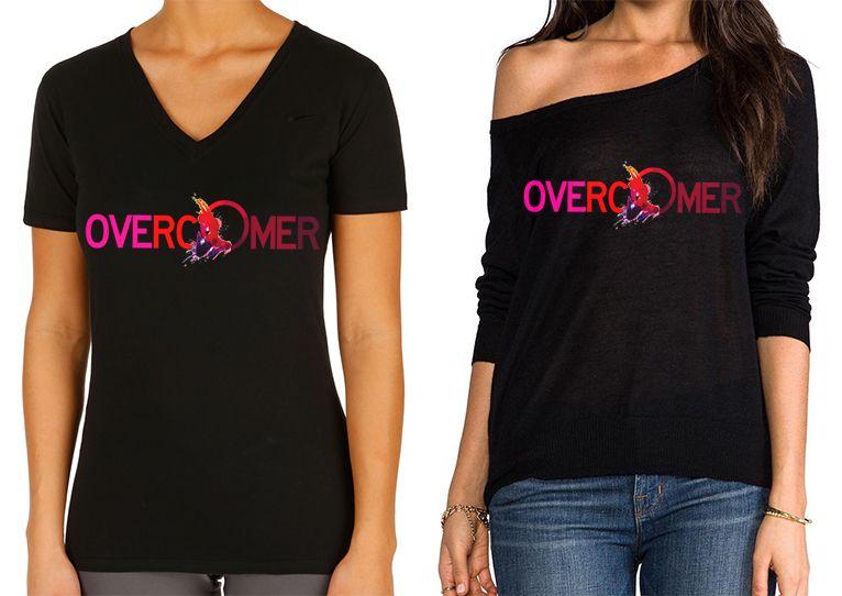 Overcomers Logo - Short Sleeve V Neck Overcomer Logo