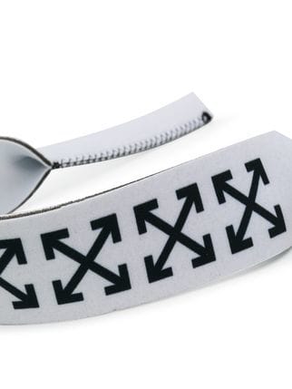 Off White Logo - Off-White logo print cuff £86 - Shop SS19 Online - Fast Delivery ...
