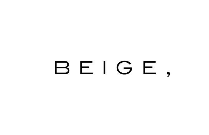 Beige Logo - BEIGE, HYUGA SOL TOKYO / art direction and design