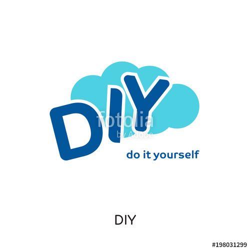 DIY Logo - diy logo isolated on white background for your web, mobile and app