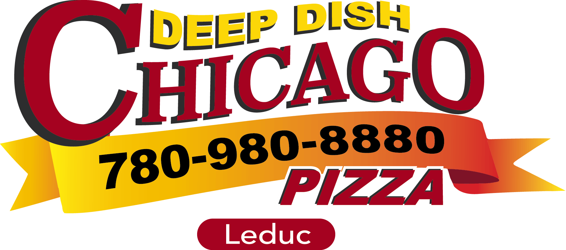 Leduc Logo - Leduc Pizza. Pizza Delivery. Chicago Deep Dish Leduc