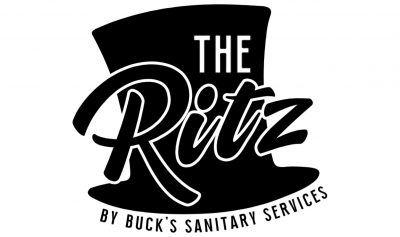 Ritz Logo - Buck's Sanitary Service - The Ritz 4-Station Restroom Trailer