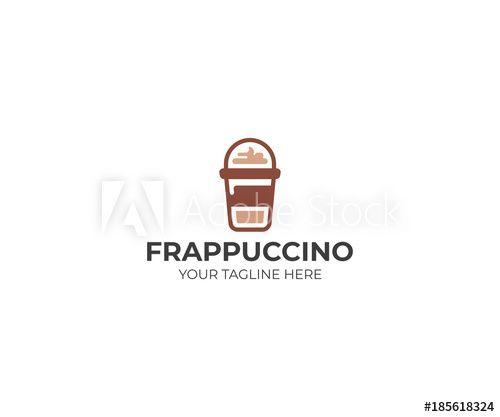 Frappe Logo - Frappe Logo Template. Frappuccino Vector Design. Coffee Drinks