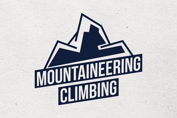 Mountaineering Logo - Abstract Mountain Logo Logo Templates Creative Market