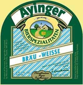 Ayinger Logo - Ayinger Brauweisse B. Fuhrer Wholesale
