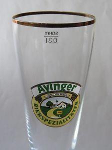 Ayinger Logo - 9.5 Beer Stem Glass Brauerei Aying AYINGER Privatbrauerei