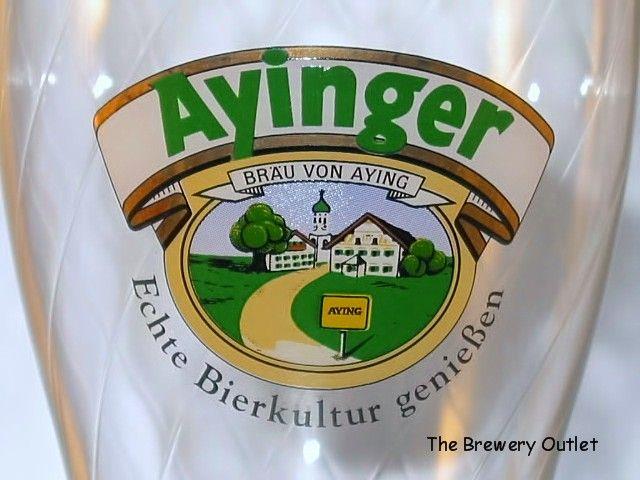 Ayinger Logo - AYINGER SWIRL TWIST BEER GLASS