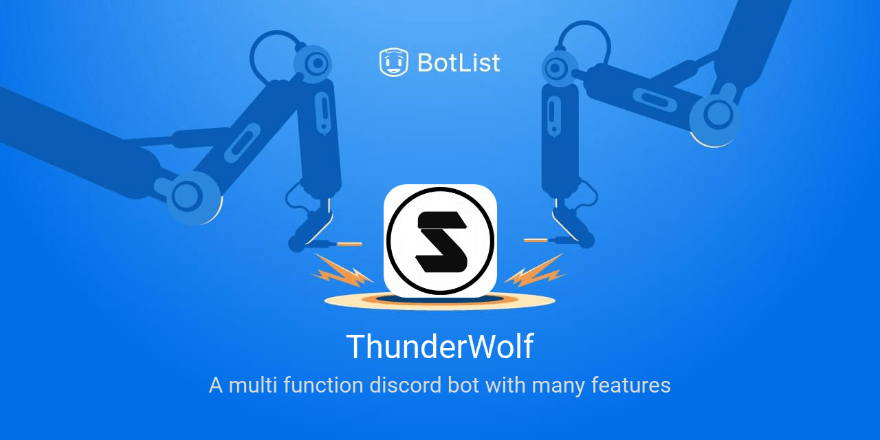 Thunderwolf Logo - ThunderWolf Bot on Discord chatbot on BotList