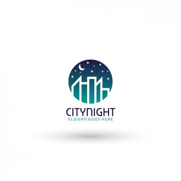 Night Logo - City night logo template Vector