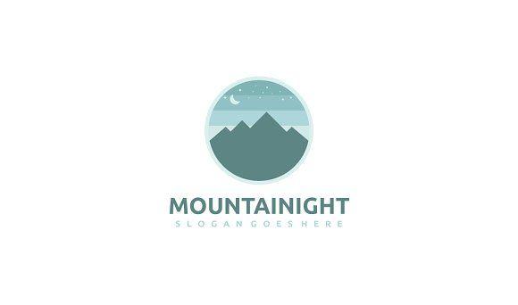 Night Logo - Mountain Night Logo ~ Logo Templates ~ Creative Market
