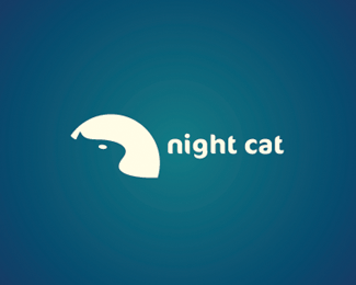 Night Logo - Night Cat Designed by ALL4LEO | BrandCrowd