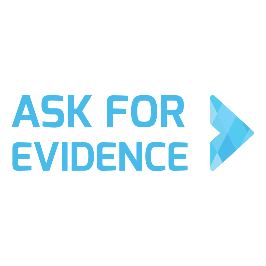 Evidence Logo - Ask for Evidence