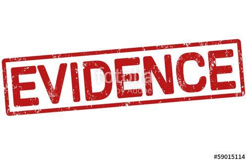 Evidence Logo - Evidence stamp
