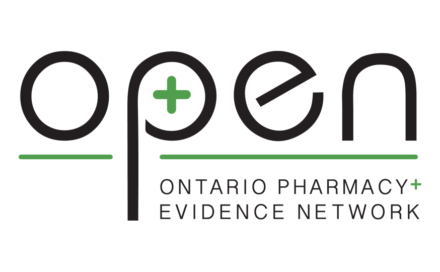 Evidence Logo - new OPEN logo banner: Ontario Pharmacy Evidence Network