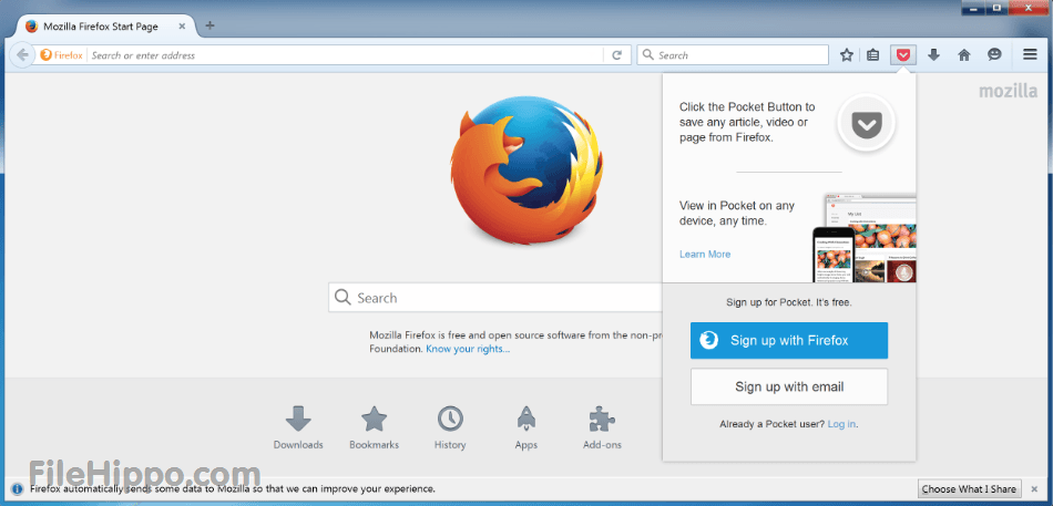 FileHippo Logo - Download Mozilla Firefox 65.0.1 for PC Windows - FileHippo.com