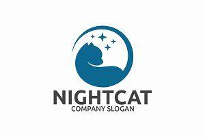 Night Logo - Cat Queen Logo Template ~ Logo Templates ~ Creative Market