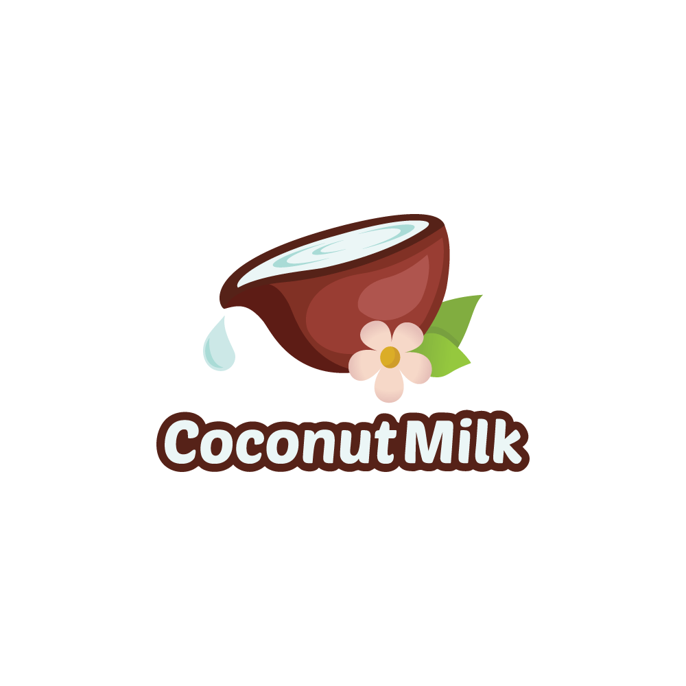 Coconut Logo - Coconut Milk Logo Design | Logo Cowboy