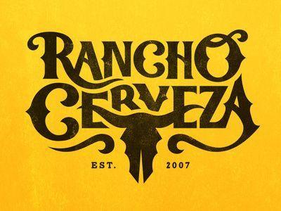 Rancho Logo - logo / Rancho Cerveza / western | Logo | Logos, Logo design, Western ...