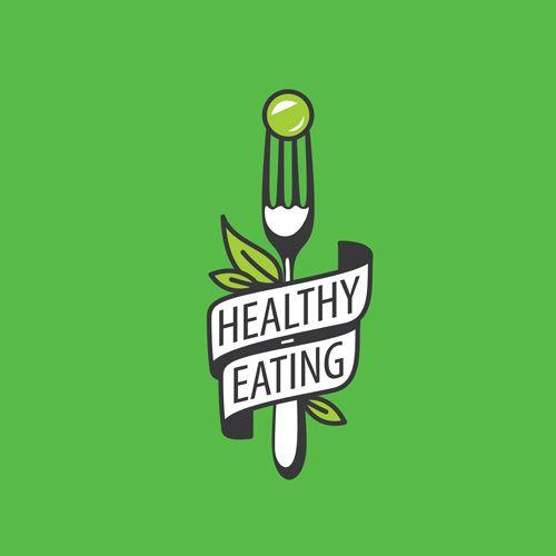 Eating Logo - Healthy eating logo design vector set 07 free download